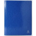 Chemise À Lamelle Carte Lustrée Pelliculée 355gm2 Iderama - A4 - Bleu Foncé - X 25 - Exacompta