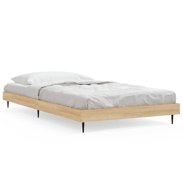 vidaXL Cadre de lit sans matelas chêne sonoma 90x190 cm