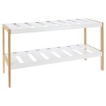 Storage solutions Étagère à chaussures avec 2 niveaux 70x26x36 cm