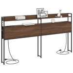 vidaXL Tête de lit de rangement Chêne marron 180 cm Bois d'ingénierie