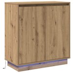 vidaXL Buffet Chêne artisanal 71 x 34.5 x 75 cm Bois d'ingénierie