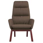 vidaXL Chaise de relaxation Taupe Tissu