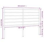 vidaXL Tête de lit de remplacement métal noir 160 cm