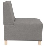vidaXL Unité de Sofa Modulaire Sans Accoudoirs 2 Pièces Taupe