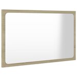 Vidaxl ensemble de meubles de bain blanc et chêne sonoma aggloméré