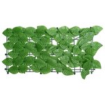vidaXL Écran de balcon avec feuilles vert 400x150 cm