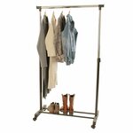 V-Part Porte-vêtements Hauteur réglable 4 roues