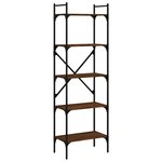 vidaXL Bibliothèque à 5 niveaux chêne marron 56x31 5x174 cm