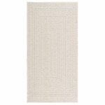 vidaXL Tapis ZIZUR crème 80x150 cm aspect de jute intérieur extérieur