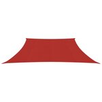 vidaXL Voile d'ombrage 160 g/m² Rouge 3/4x2 m PEHD