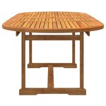 vidaXL Ensemble à manger de jardin 7Pièces bois d'acacia solide textilène