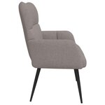 vidaXL Sofa 2 places Taupe 115 x 61 x 87 cm Tissu