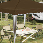 vidaXL Tente de fête pop-up 288 x 288 x 245 cm Taupe Tissu Oxford