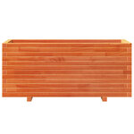 vidaXL Jardinière cire marron 110x40x49 5 cm bois de pin massif