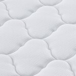 vidaXL Coussins de Matelas Blanc 140 x 190 cm Polyester sans colle