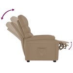 Vidaxl fauteuil inclinable cappuccino similicuir