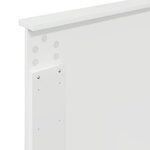 vidaXL Tête de lit Blanc brillant 100 cm Bois d'ingénierie