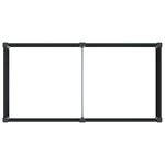 vidaXL Jardinière surélevée Noir 100 x 50 x 91 cm WPC et Aluminium