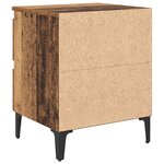 vidaXL Cabinet de lit Bois ancien 40x35x50 cm Bois reconstitué