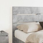 vidaXL Tête de lit Gris béton 140 cm Bois d'ingénierie