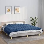 vidaXL Couverture lestée Bleu 155x220 cm 11 kg Tissu
