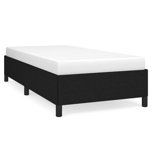 vidaXL Cadre de lit sans matelas noir 90x190 cm tissu