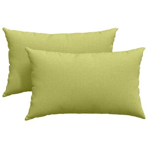 vidaXL Coussins de canapé 2 Pièces Vert clair 50 x 30 cm tissu
