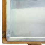 vidaXL Lit surélevé de jardin Bois massif d'acacia et zinc