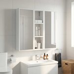 vidaXL Armoire murale de salle de bain Blanc 20 x 14 x 70 cm