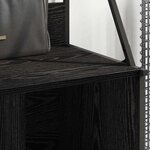 vidaXL Porte-vêtements Chêne noir 100 x 41 x 184 cm Bois d'ingénierie