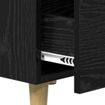 vidaXL Cabinet de chevet Chêne noir 40 x 40 x 66 cm Bois d'ingénierie