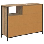 vidaXL Buffet Chêne artisanal 100 x 33 x 75 cm Bois d'ingénierie