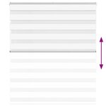 vidaXL Store zèbre blanc 120x150 cm largeur du tissu 115 9cm polyester