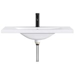 vidaXL Lavabo de salle de bains Noir Mat 81 x 40 x 17 5 cm métal