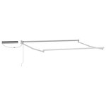 vidaXL Cadre de store rétractable électrique Blanc 3 x 2 m Aluminium