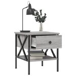 vidaXL Tables de chevet 2 Pièces sonoma gris 40x42x45 cm bois ingénierie