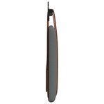 vidaXL Tête de lit suspendue Gris foncé PU antique