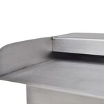 Lame d'eau rectangulaire à led 45 cm en acier inoxydable pour piscine