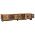 vidaXL Meuble TV 147 x 34 5 x 30 cm Bois ancien Bois d'ingénierie