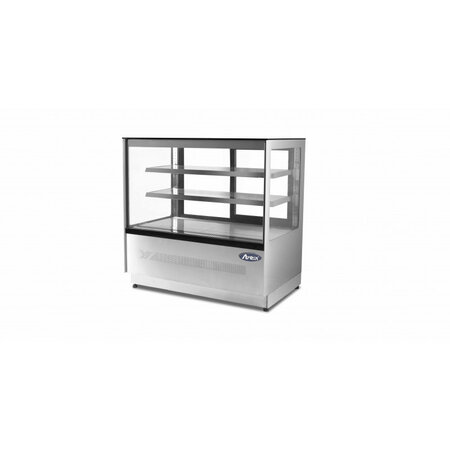 Vitrine 4 faces vitrees professionnelle 1200 mm - 395 l - atosa - r290 -