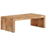 vidaXL Table basse 110x55x35 cm bois massif d'acacia