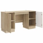 vidaXL Bureau Chêne Sonoma 142 5 x 50 x 75 cm Bois d'ingénierie