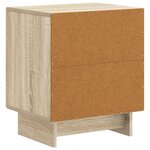 vidaXL Cabinet de chevet 2 Pièces Chêne Sonoma 43 x 34 5 x 50 cm