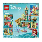 LEGO 43207 Disney Le Palais Sous-Marin D'Ariel, Ensemble a Construire Château de Princesse, Avec Mini Poupée La Petite Sirene