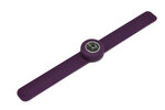 Montre mini bracelet prune et cadran noir