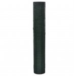 vidaXL Grillage acier galvanisé et revêtement en PVC 10x1 m vert
