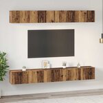 vidaXL Ensemble meuble TV 6 Pièces Bois ancien 80 x 30 x 30 cm