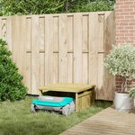 vidaXL Garage pour robot tondeuse Marron 73.5 x 81.5 x 38.5 cm