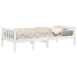 vidaXL Lit pour enfants sans matelas blanc 80x200cm bois de pin massif