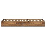 vidaXL Cadre de lit Bois ancien 80 x 200 cm Bois d'ingénierie